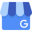 A google store logo with the word google