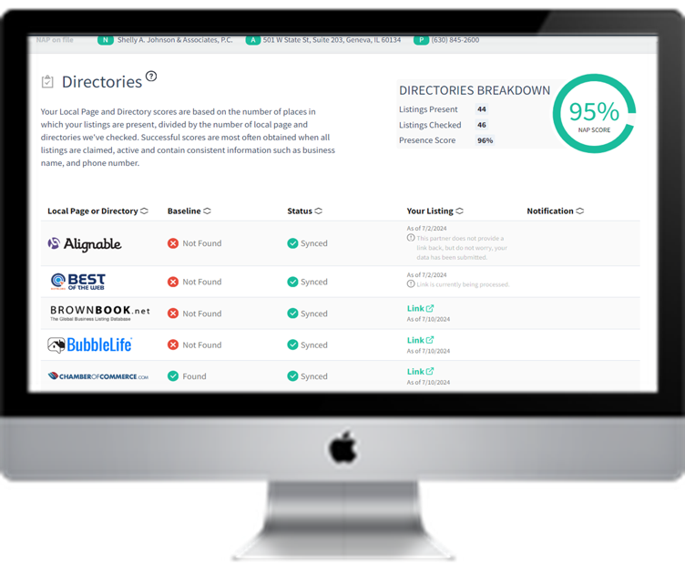 Local Listings Management for Lawyers